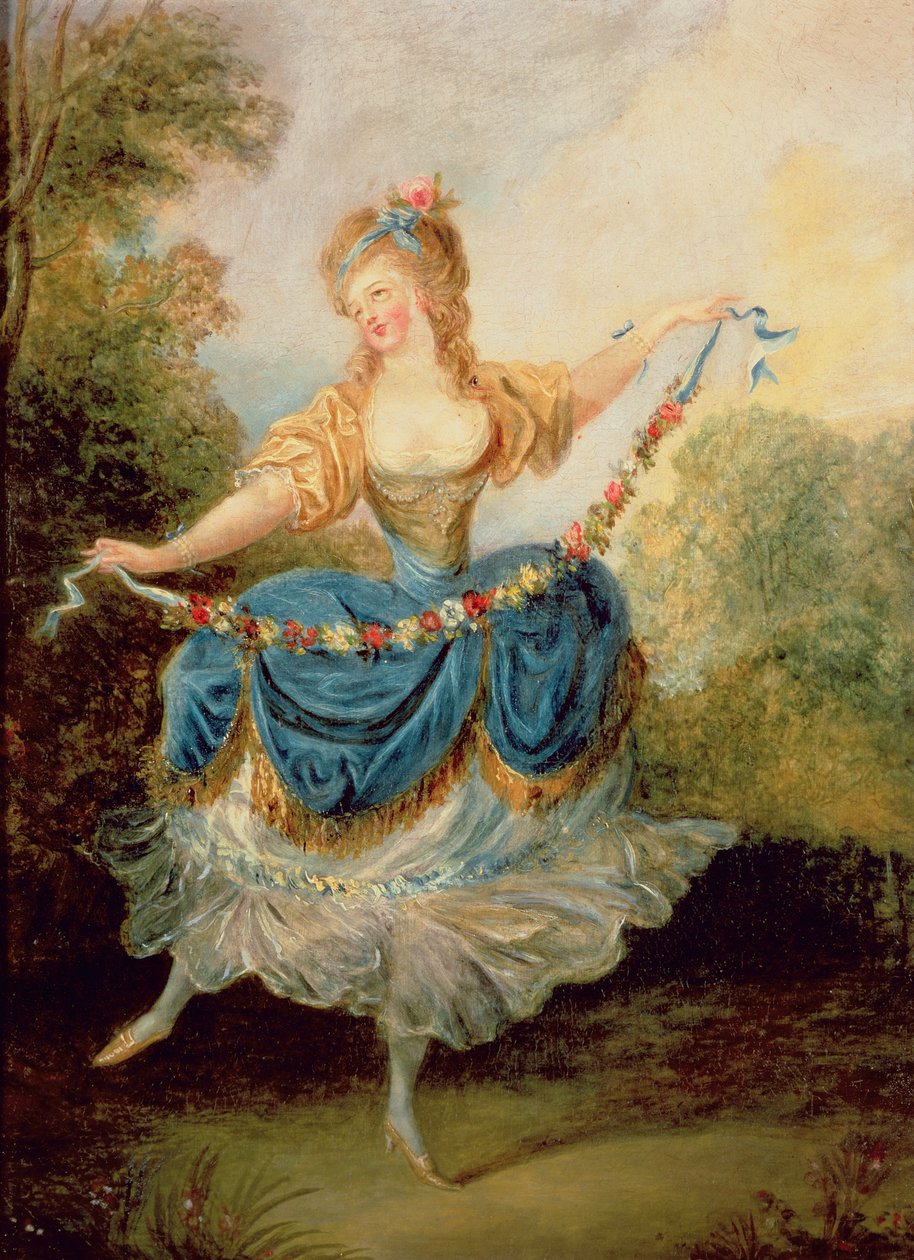 Dancer with a Garland by Jean Frederic Schall