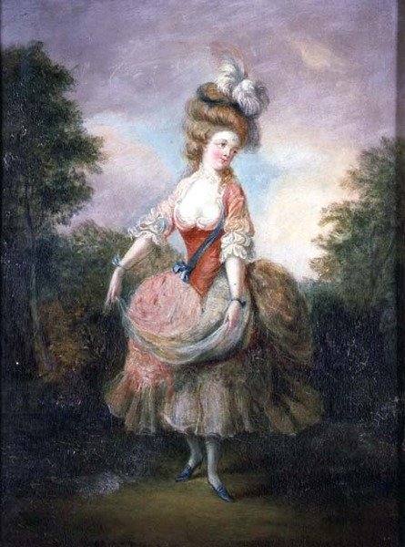Dancer with a Feather Hat by Jean Frederic Schall
