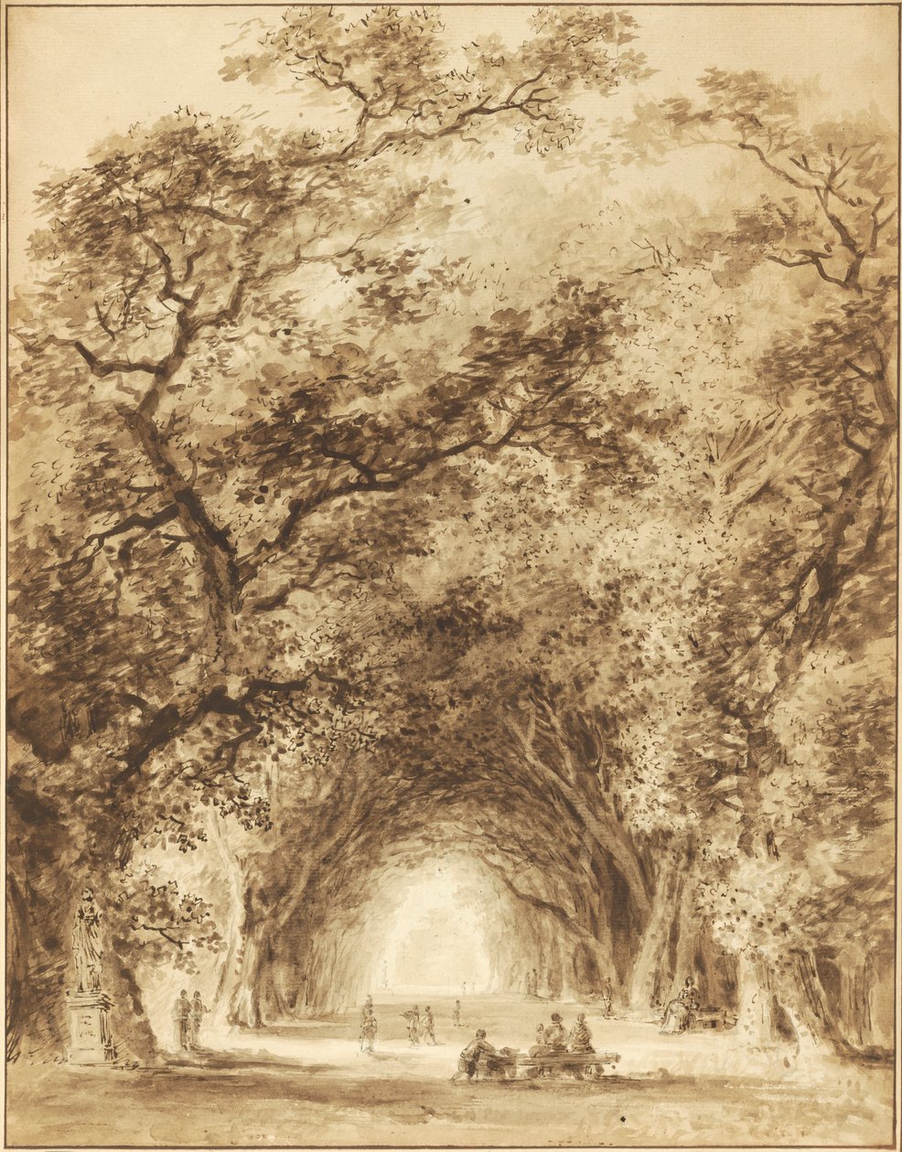 A Shaded Avenue, 1774 by Jean Honore Fragonard