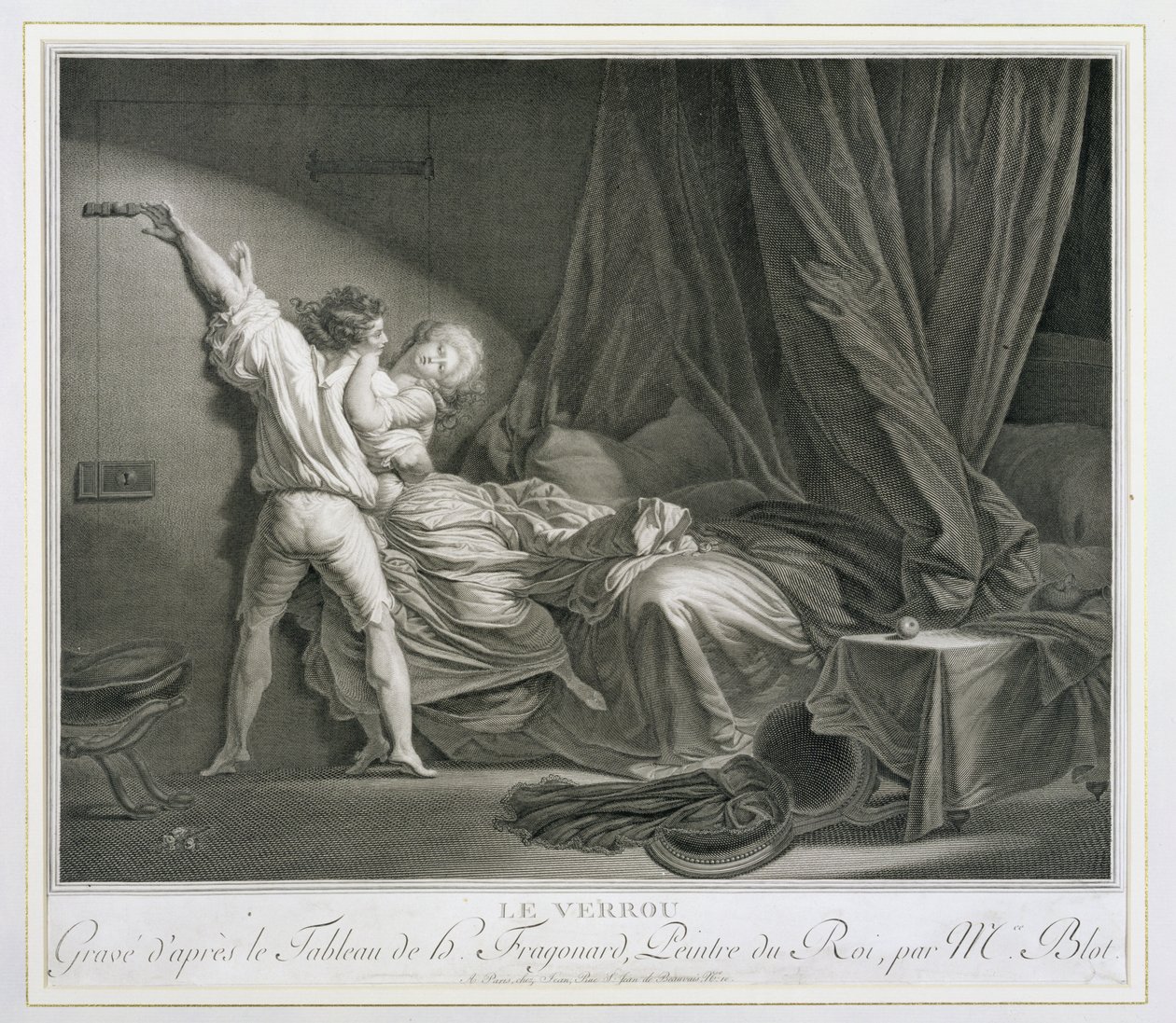 The Bolt, Engraved by Maurice Blot by Jean-Honore (after) Fragonard