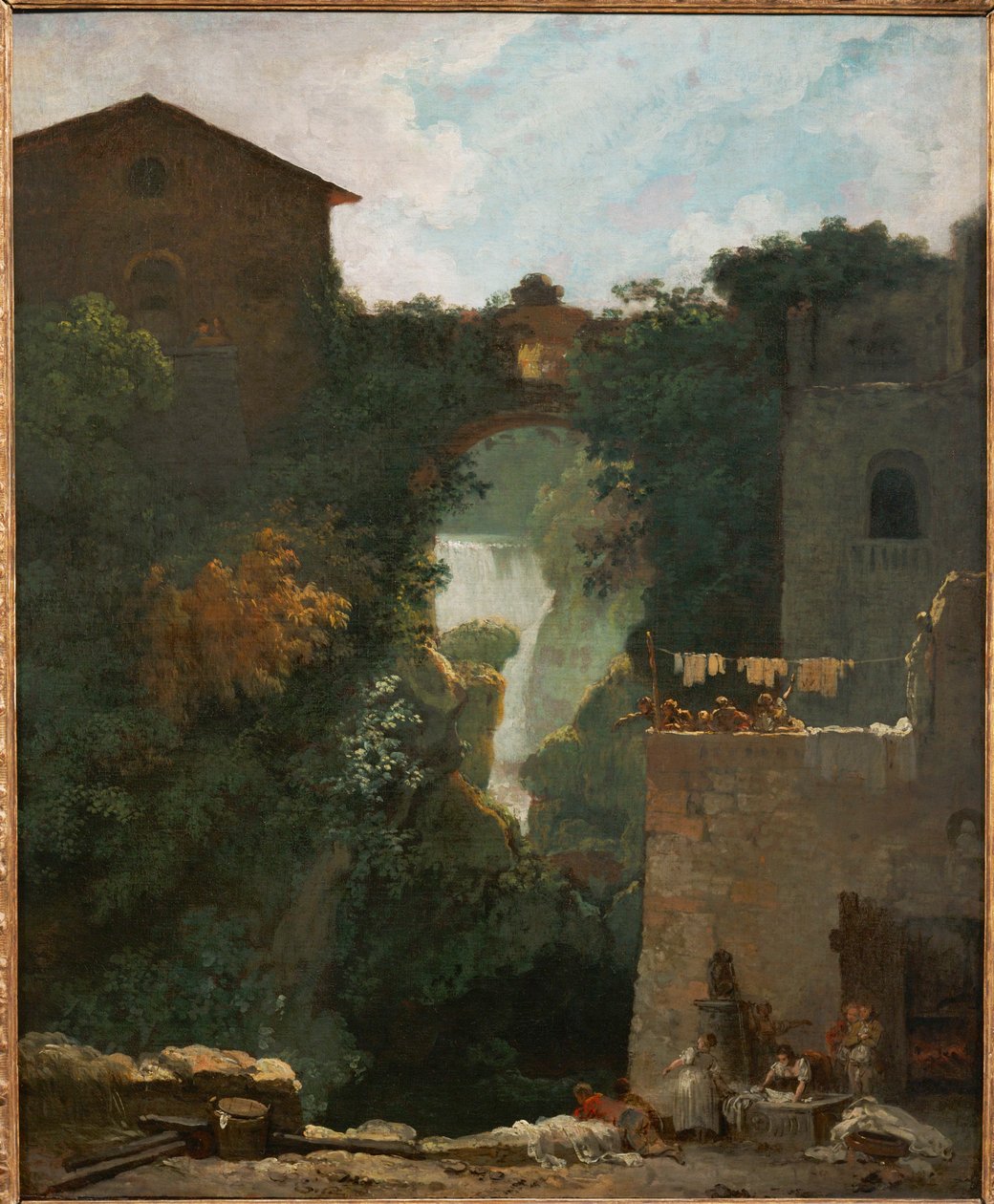 Cascatelles de Tivoli - Waterfalls of Tivoli, Rome by Jean Honore Fragonard