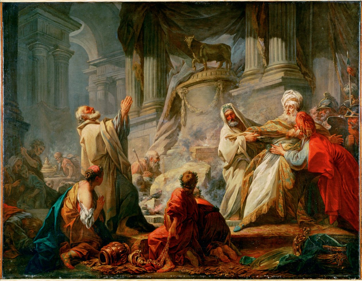 Jeroboam Sacrificing to the Idols by Jean-Honore Fragonard