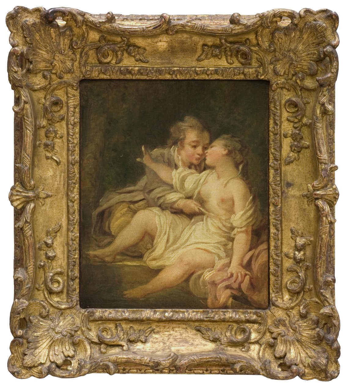 Surprised in the Bath by Jean-Honore Fragonard