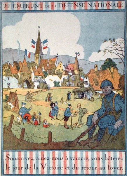 Poster advertising the Second National Defence Loan by Jean Jacques Waltz