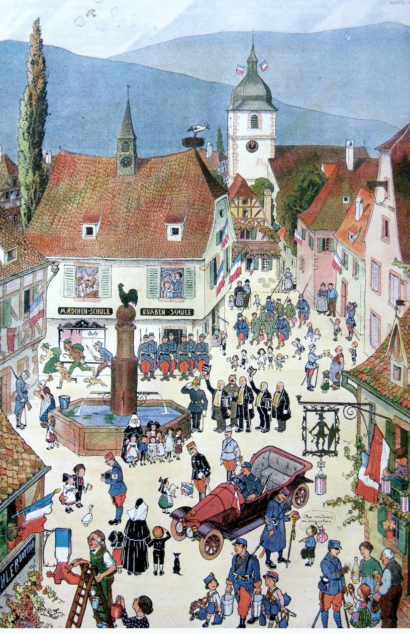 The French deliver Alsace by Jean Jacques Waltz