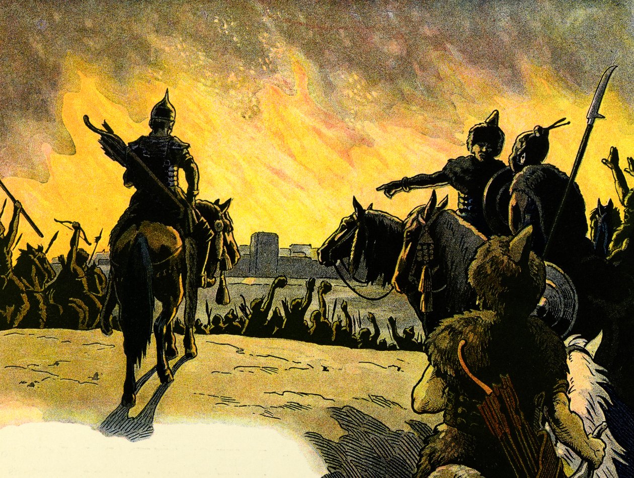 The Story of Alsace Tells the Children; The Huns by Jean Jacques (1873 1951) Waltz