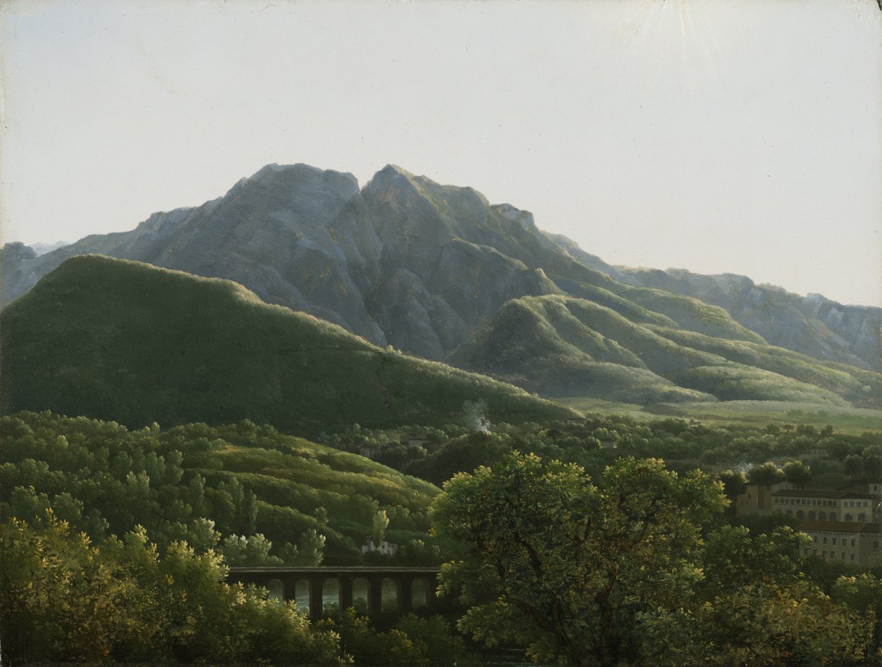 View of Bridge and the Town of Cava, Kingdom of Naples by Jean Joseph Xavier Bidauld