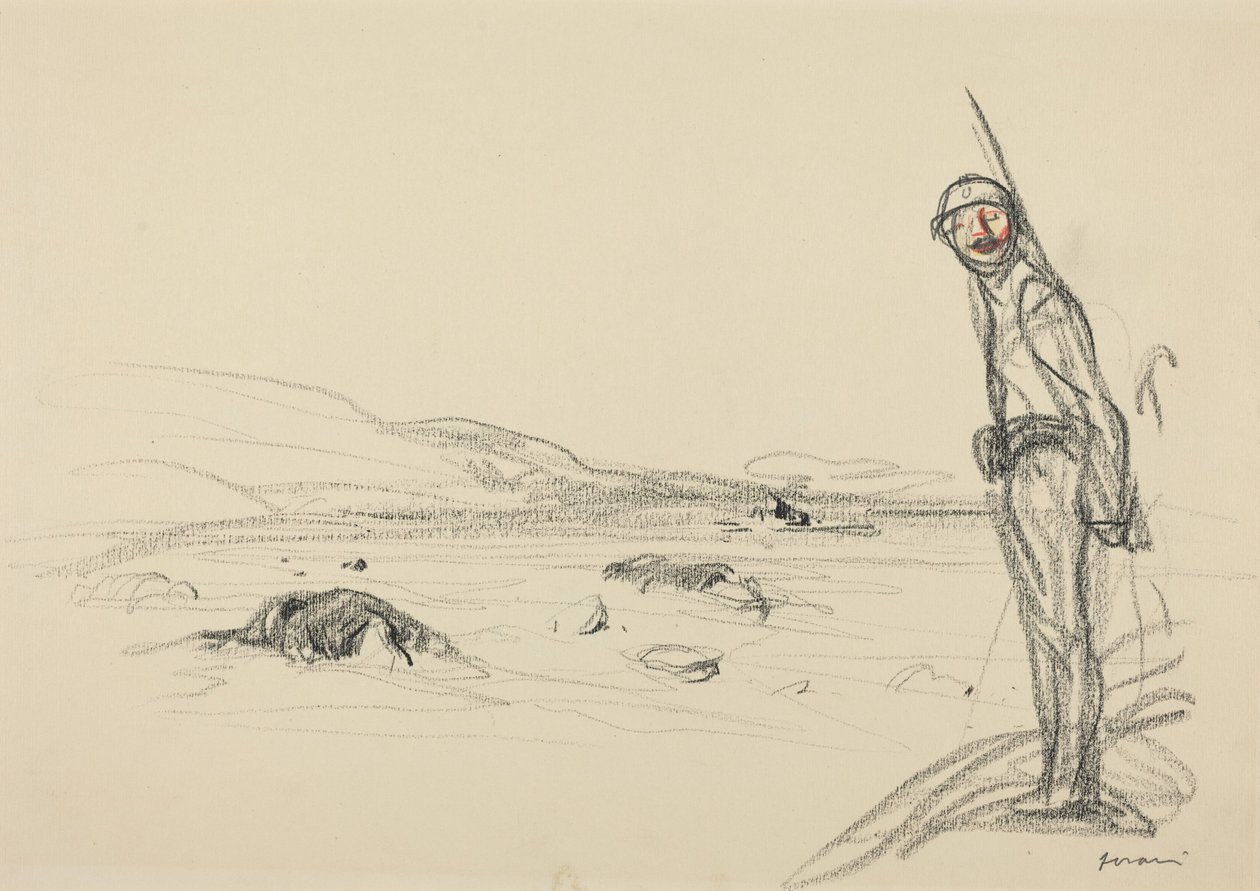 Along the Marne, probably 1918 by Jean-Louis & Caran D