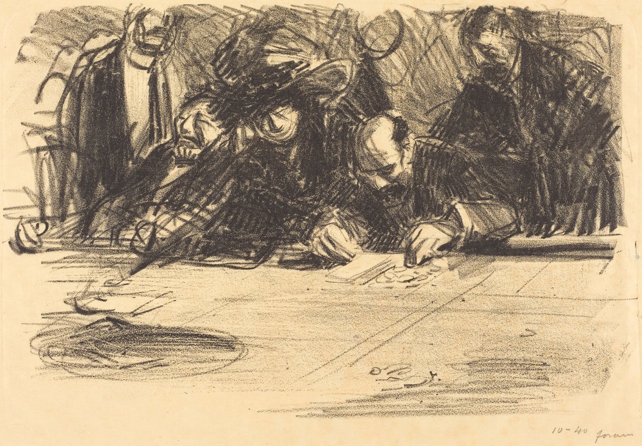 At the Gambling Table by Jean-Louis Forain