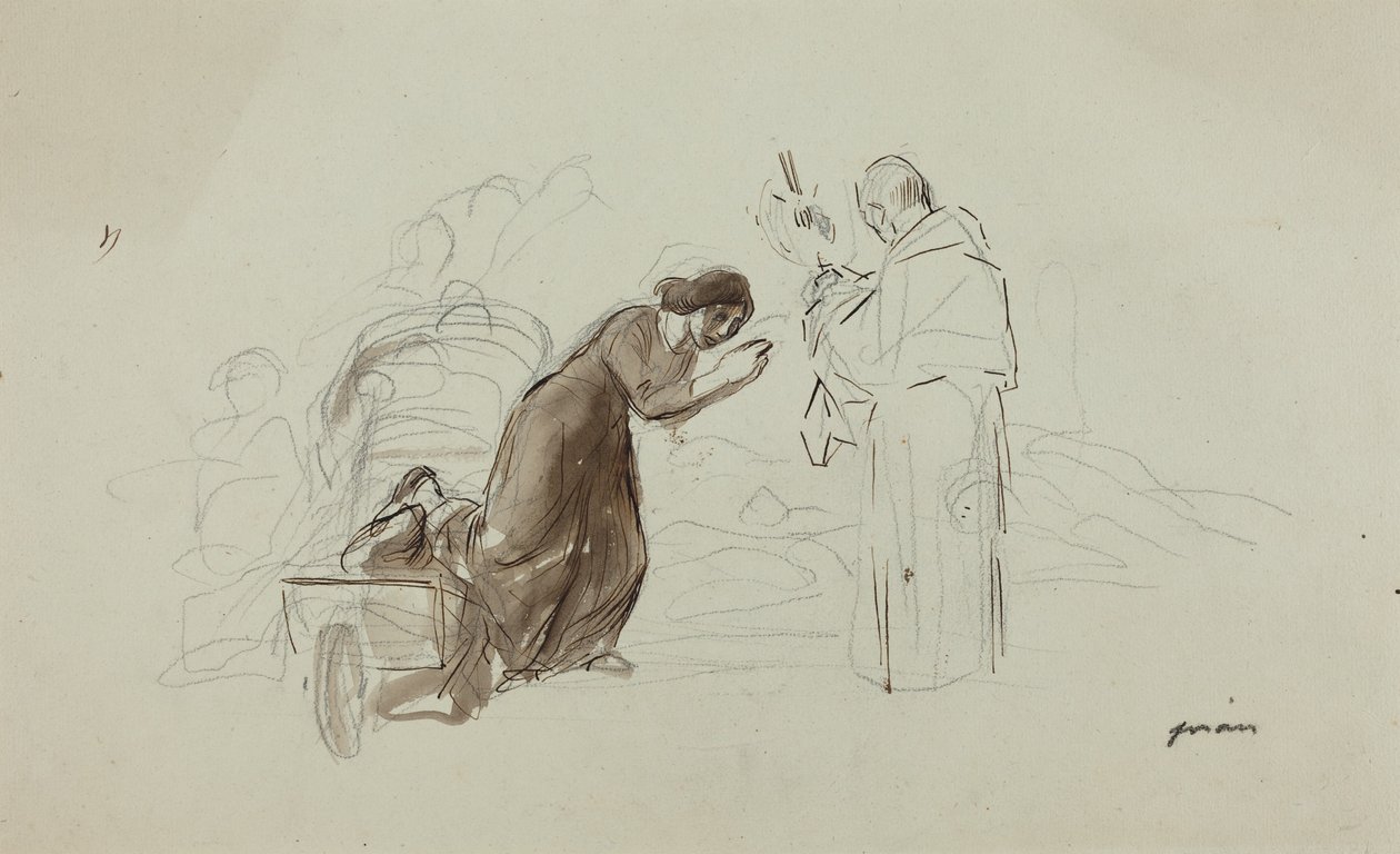 Benediction at Lourdes by Jean-Louis Forain