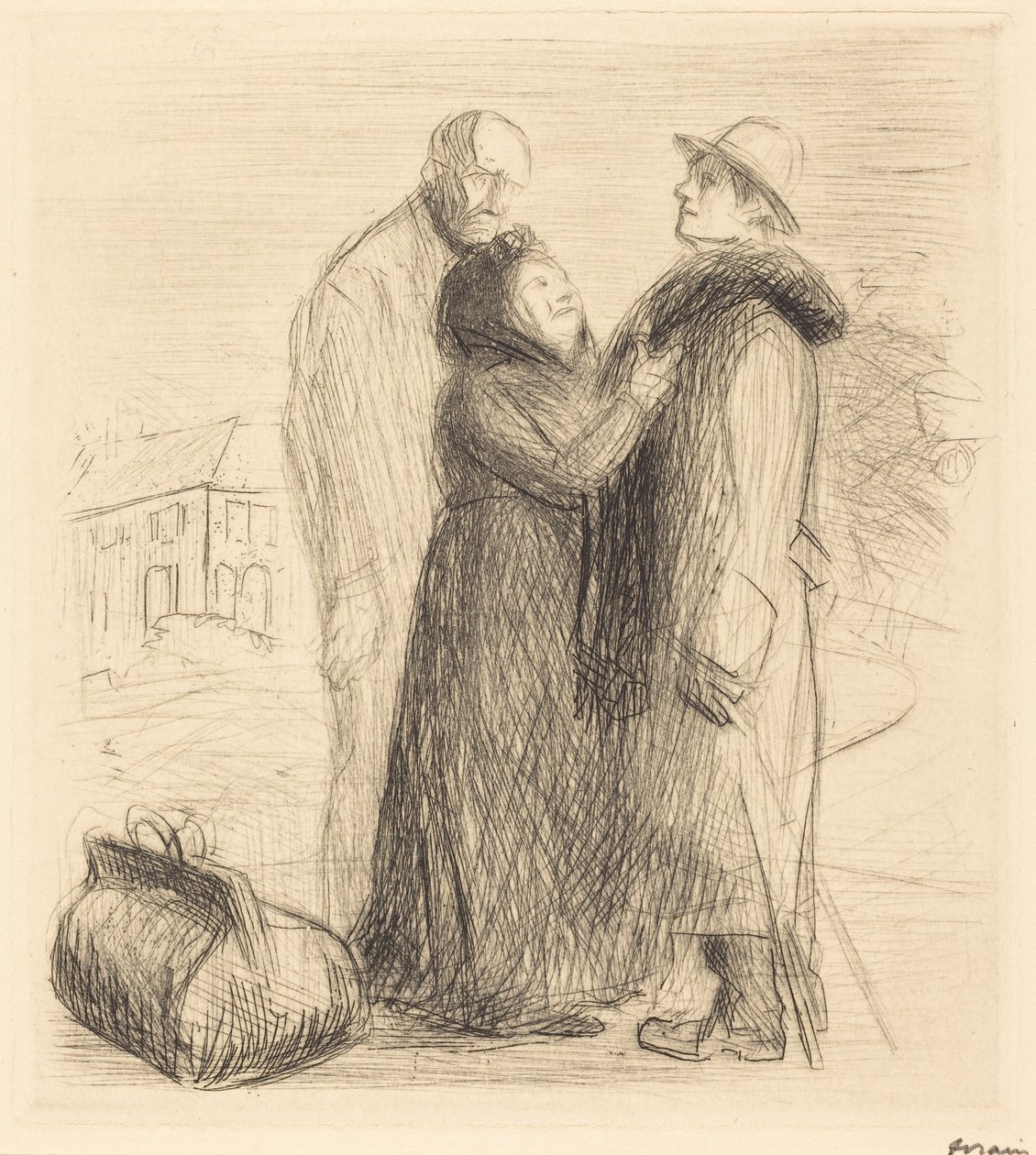 The Departure of the Prodigal Son (first plate, vertical) by Jean-Louis Forain