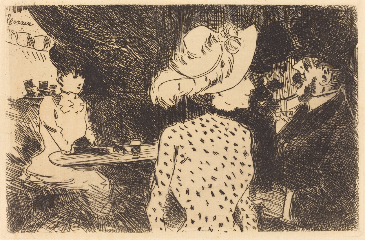The Folies Bergère (Refused Plate, Second Plate) by Jean-Louis Forain