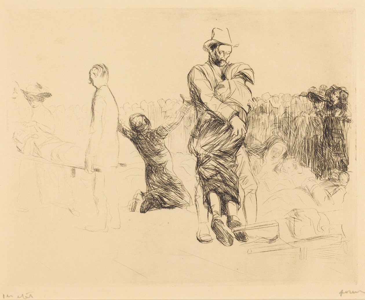 Lourdes, Transport of the Paralyzed by Jean-Louis Forain