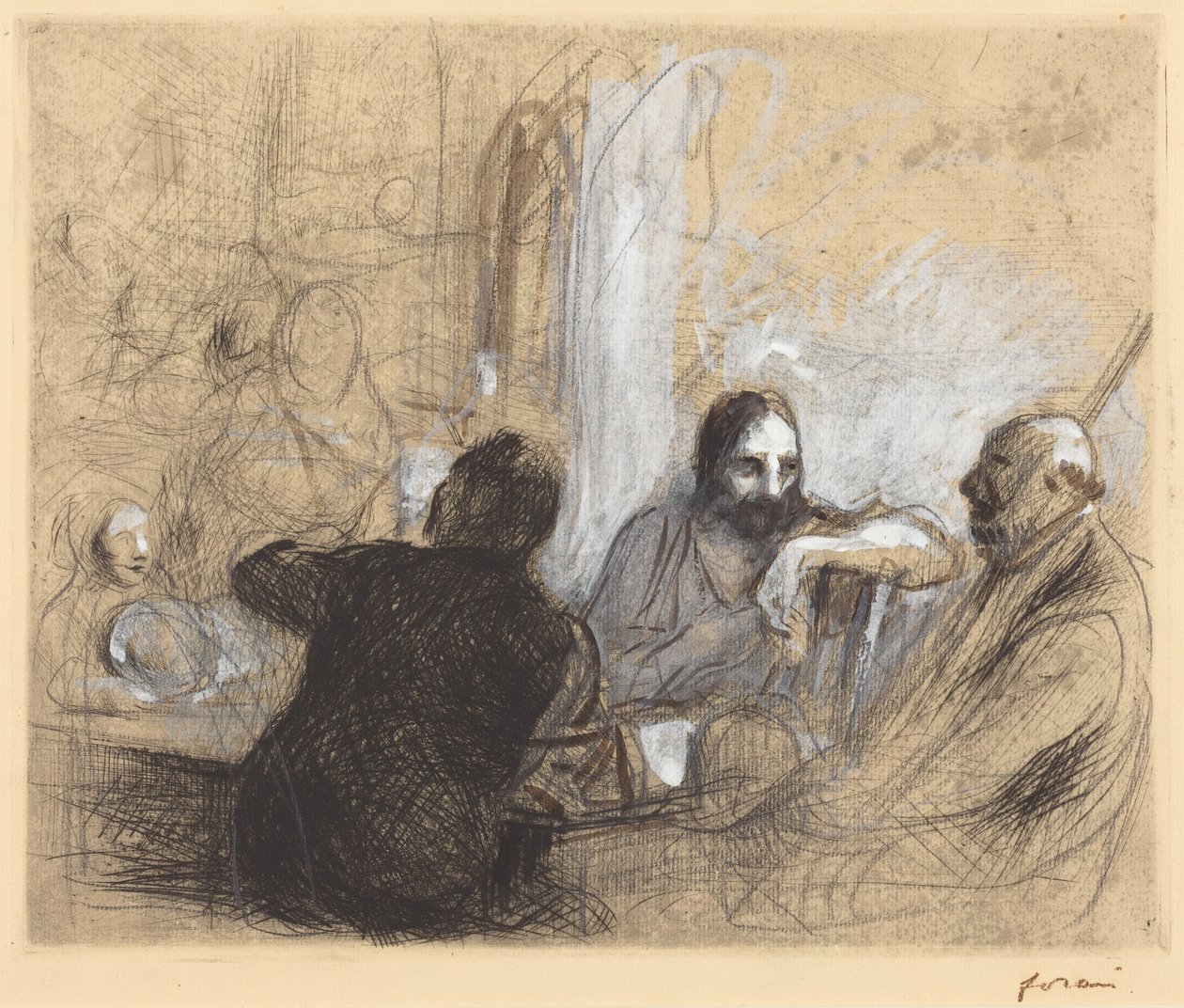 Pilgrims at Emmaus by Jean-Louis Forain