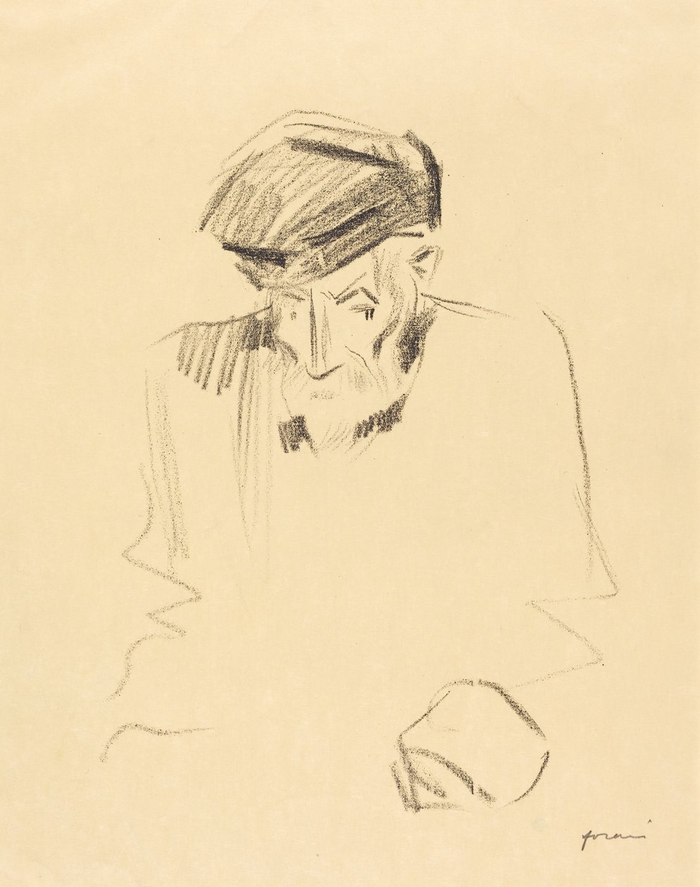 Portrait of Renoir (second plate) by Jean-Louis Forain