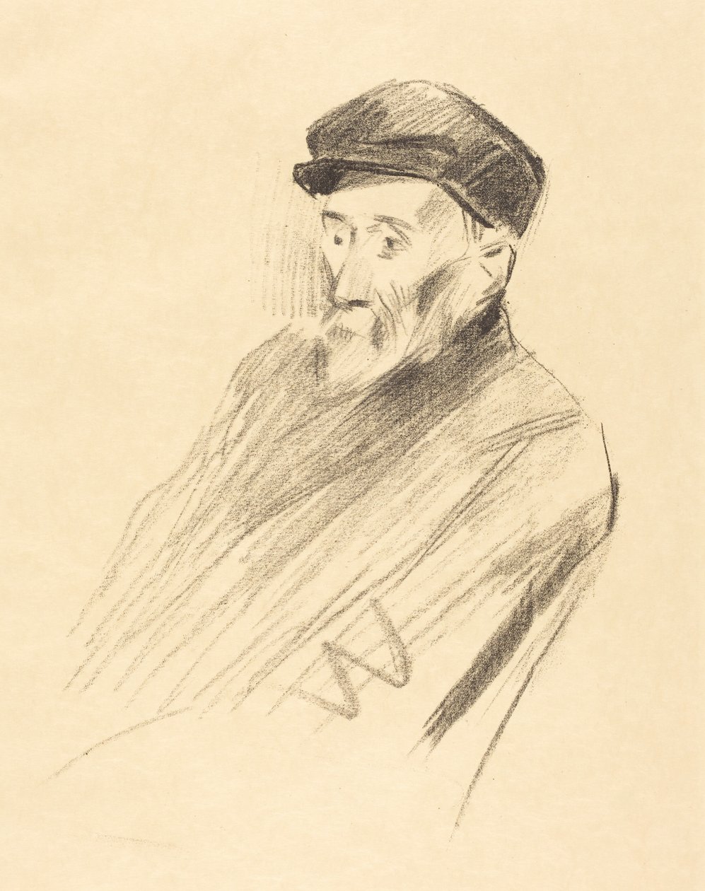 Portrait of Renoir (third plate) by Jean-Louis Forain