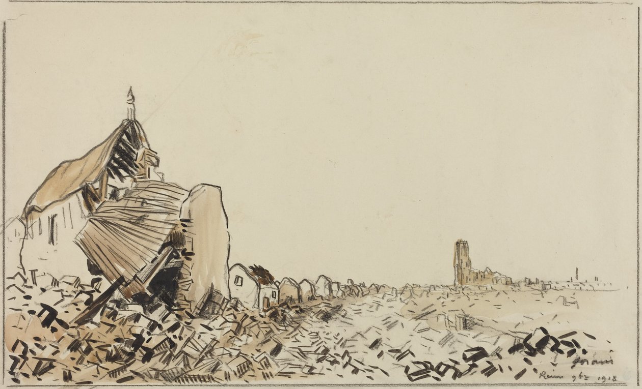 Reims November 1918 by Jean-Louis Forain