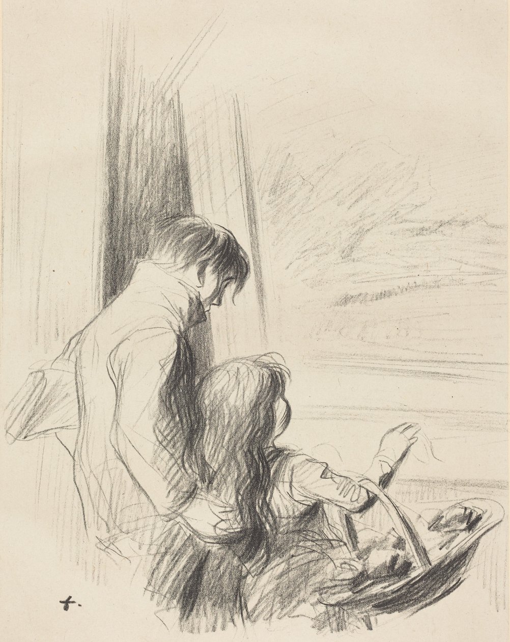 A Painting by Daddy! First Plate by Jean-Louis Forain