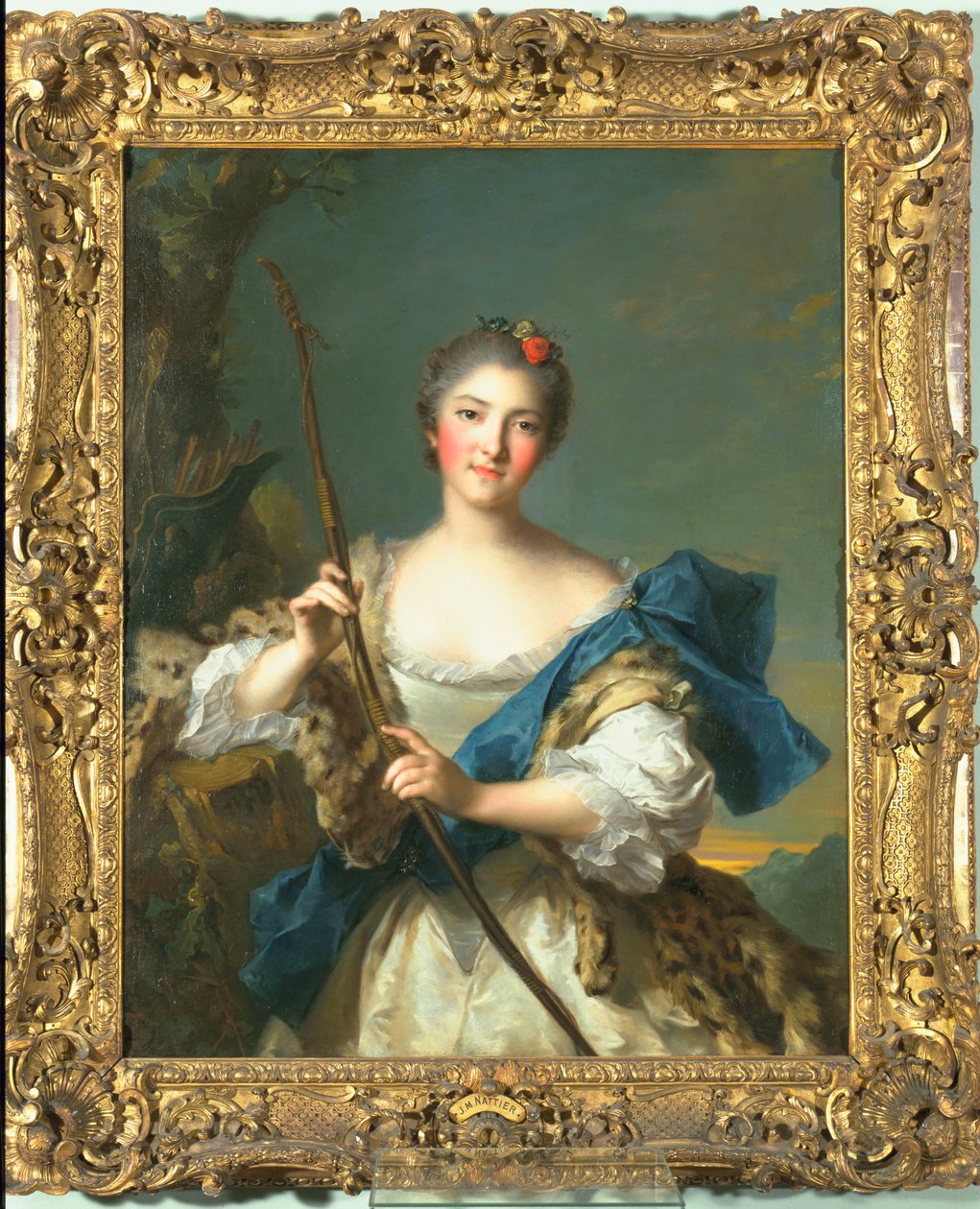 Mademoiselle de Migieu as Diana, 1742 by Jean Marc Nattier