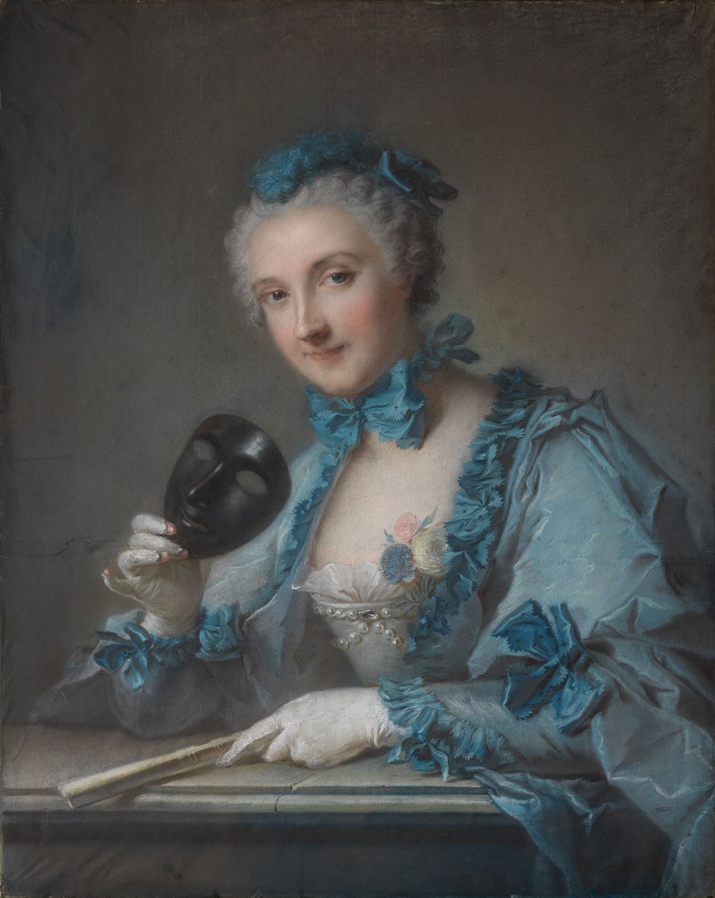 Portrait of Louise-Geneviève Royer by Jean-Marc Nattier