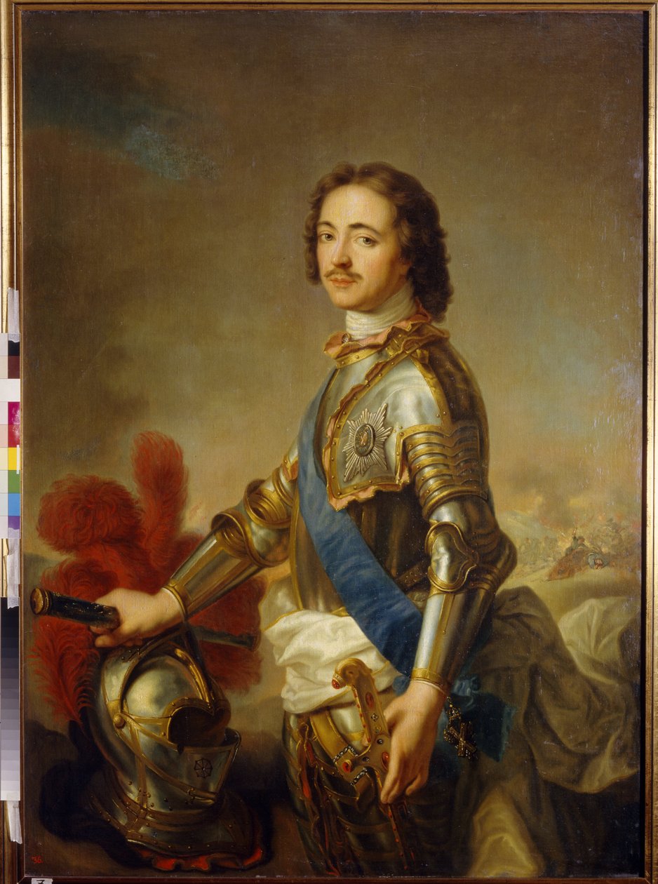 Portrait of Peter the Great (1672-1725), Tsar of Russia by Jean Marc Nattier