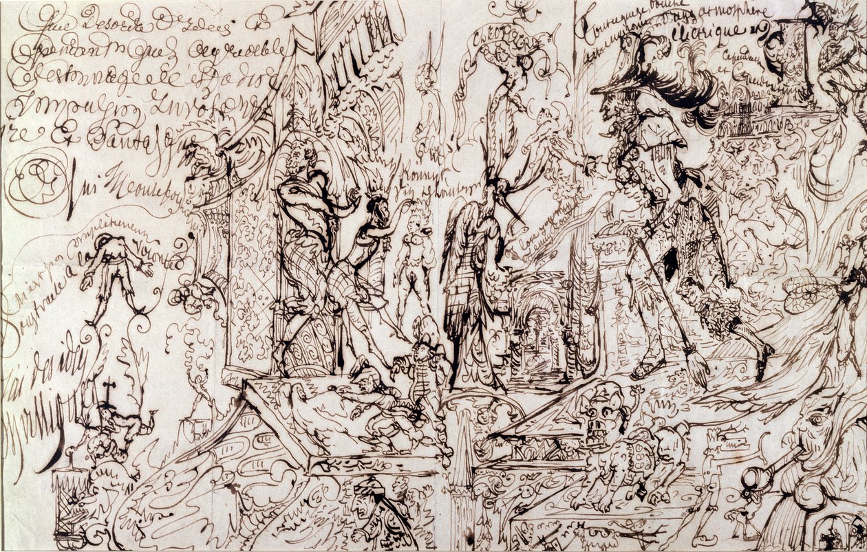 Drawing Produced Under the Influence of Hashish by Jean Martin Charcot