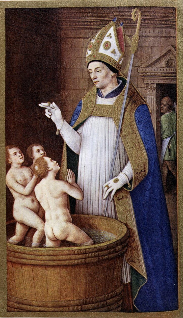 Saint Nicholas after Jean Bourdichon by Jean (after) Bourdichon