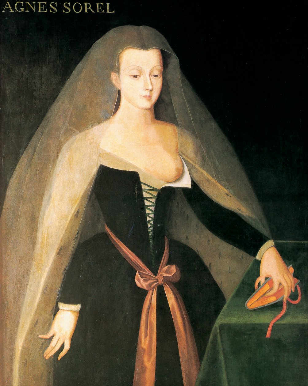 Portrait of Agnès Sorel by Jean (after) Fouquet