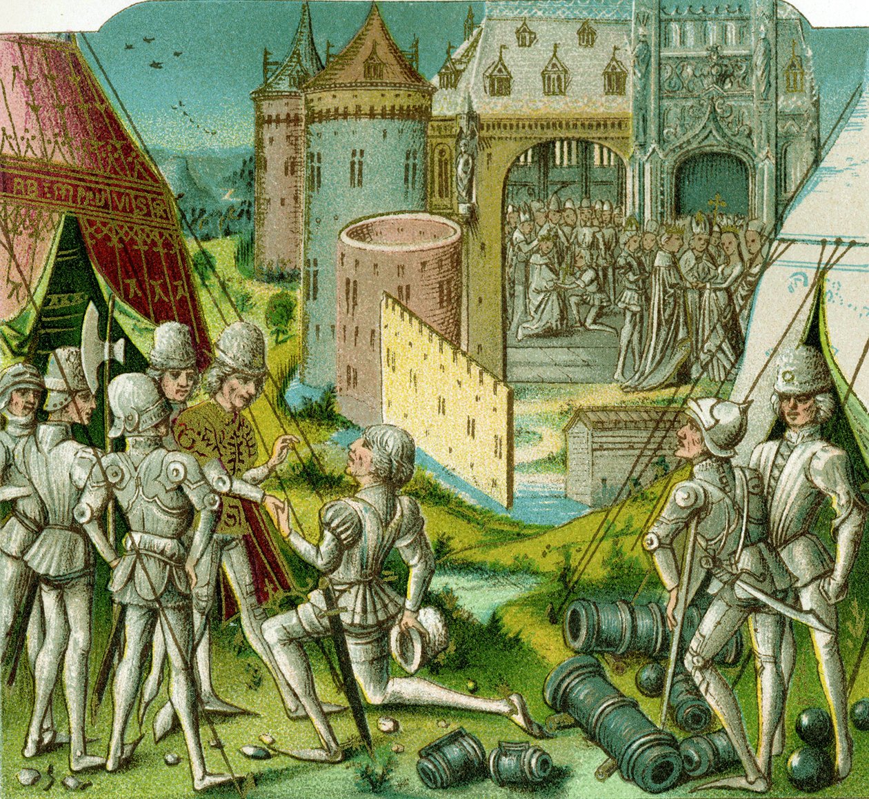 The Marriage of Marquis Sigismund of Brandenburg by Jean (after) Froissart