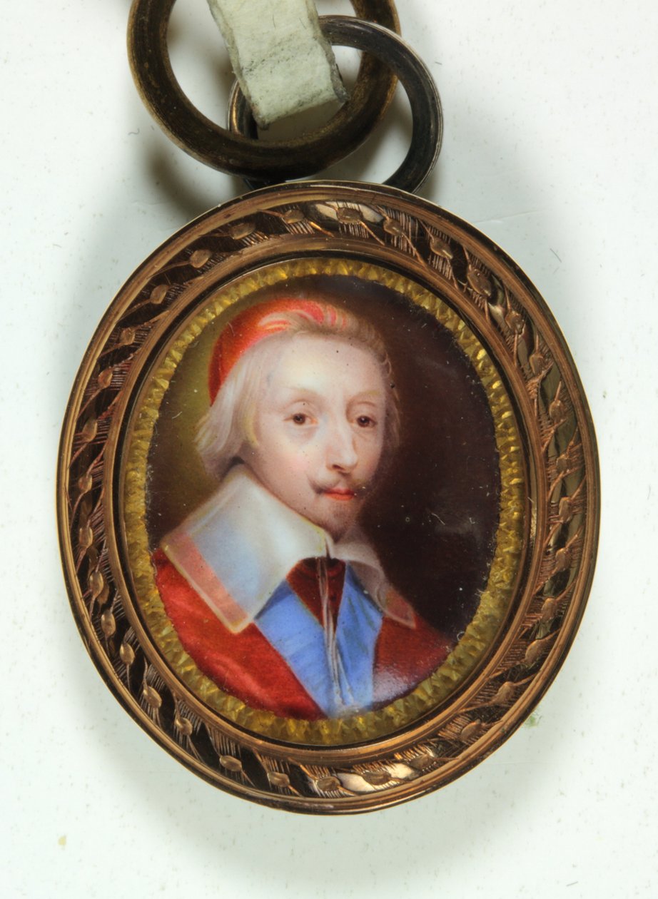 Armand-Jean Du Plessis, Cardinal, Duc de Richelieu by Jean (school of) Petitot