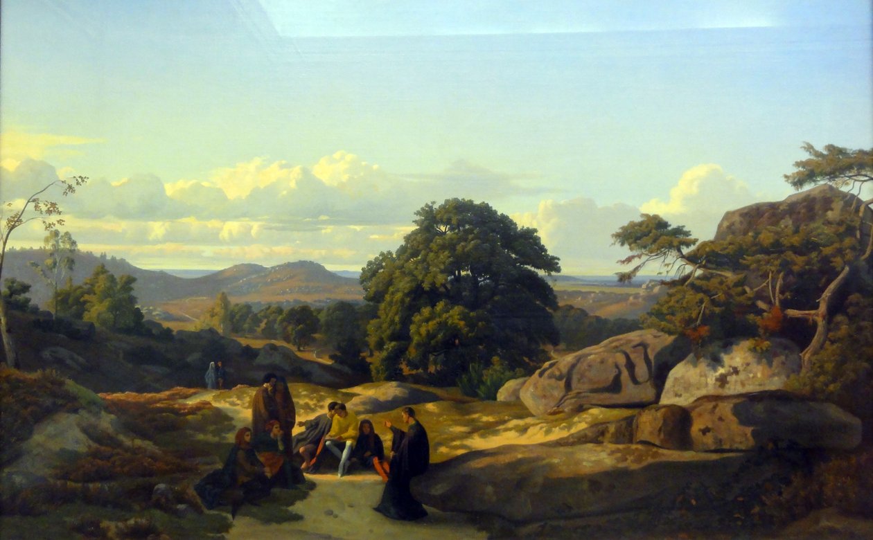 Abaelard Speaks with His Students at Melun by Jean Achille Benouville