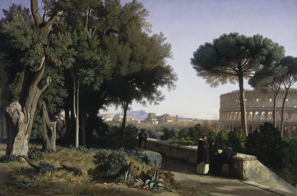 Colosseum Viewed from the Palatine by Jean Achille Benouville