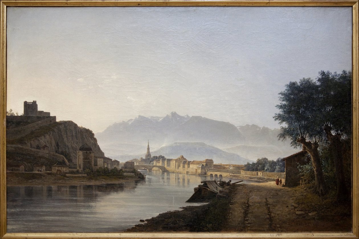 View of Grenoble Taken from the Quai de la Graille by Jean Alexis Achard