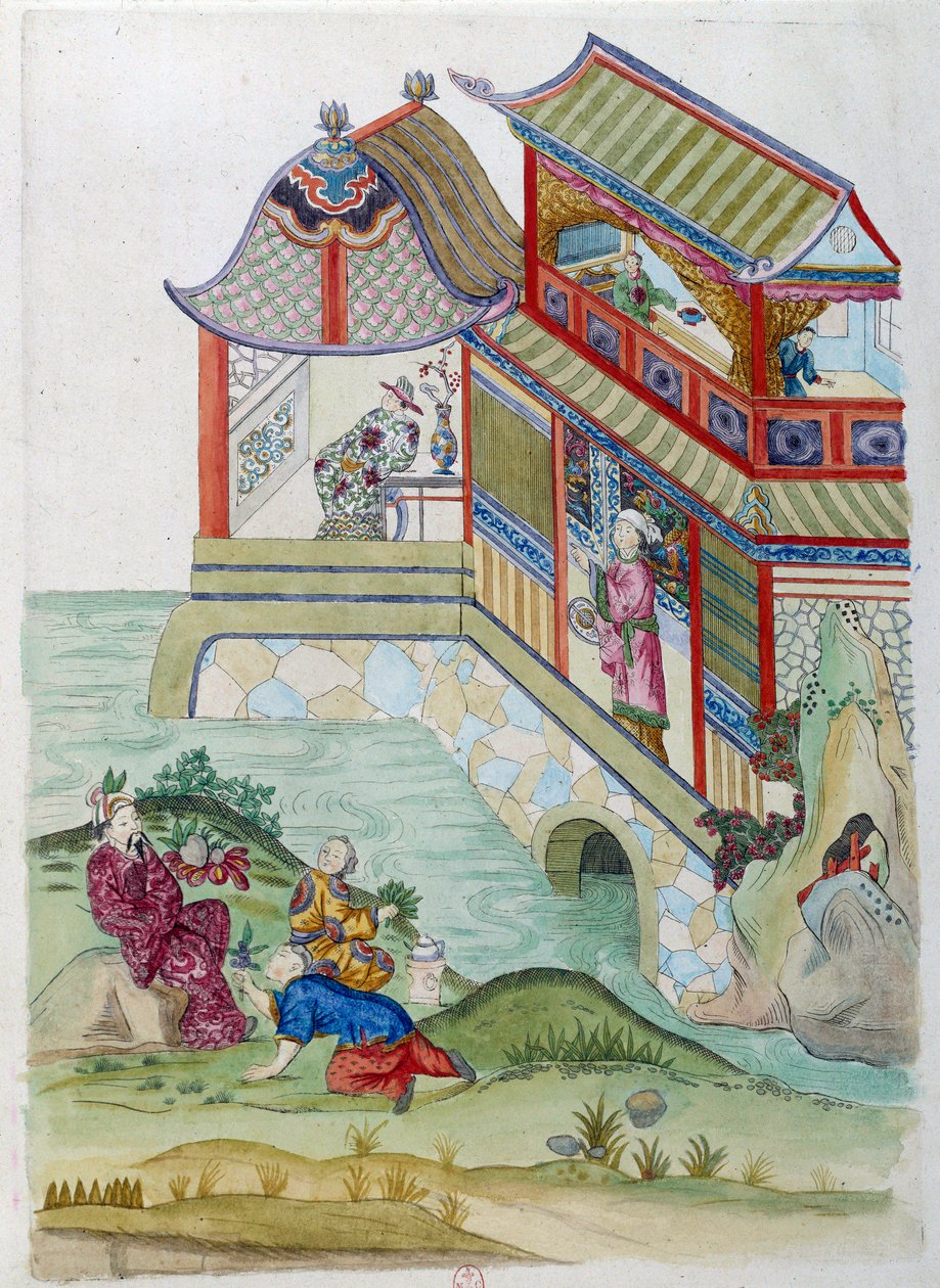House on the River by Jean Antoine Fraisse