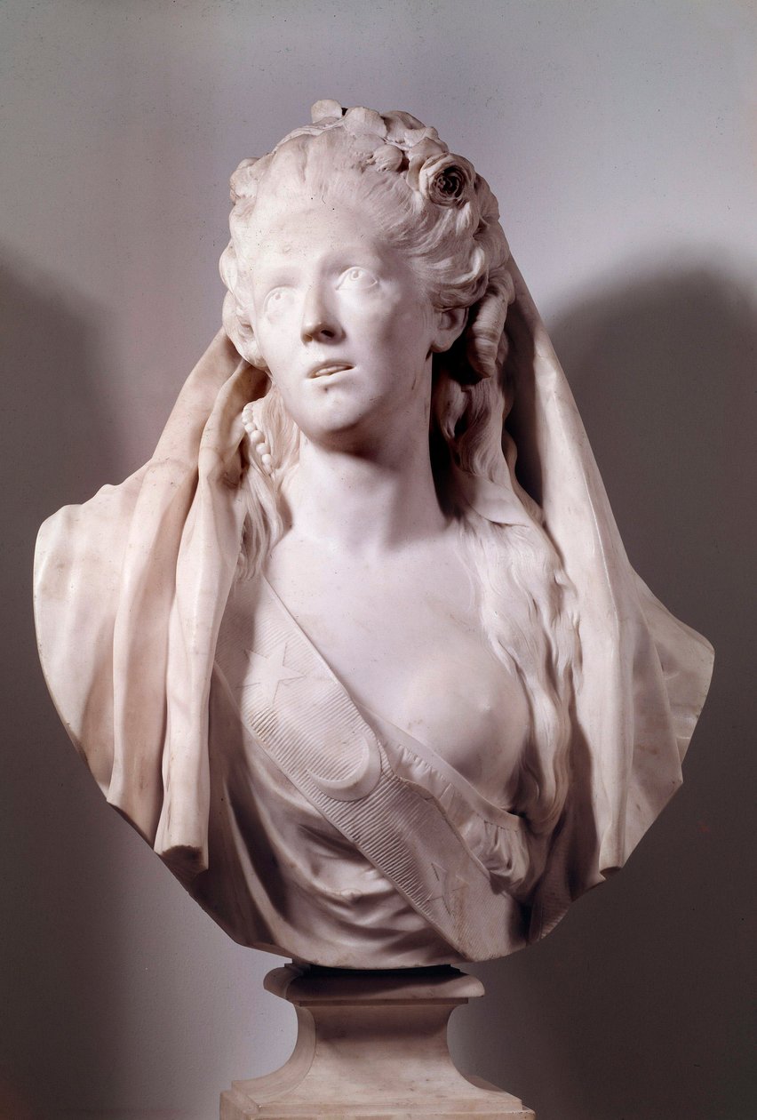 Bust of Sophie Arnould, singer represented in the role of Iphigenie by Jean Antoine Houdon