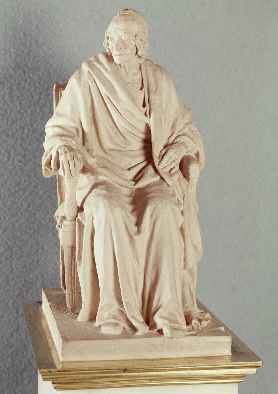 Francois Marie Arouet Voltaire (1694-1778) 1778 by Jean Antoine Houdon