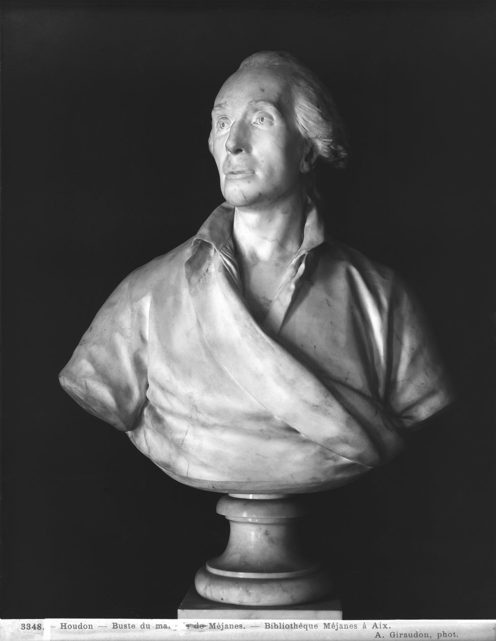 Jean-Baptiste de Piquet, Marquis de Mejanes by Jean Antoine Houdon