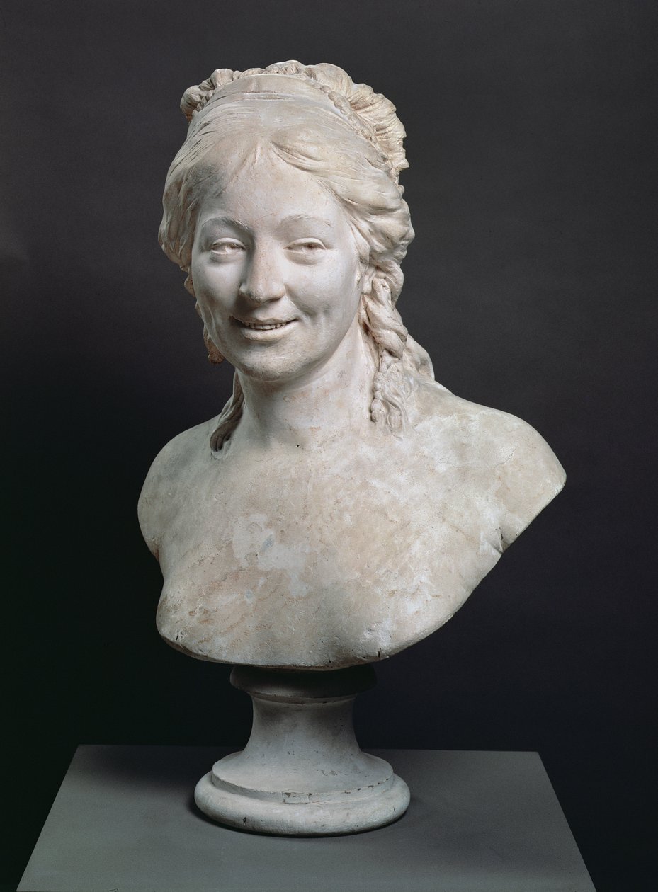 Portrait bust of Madame Houdon, the wife of the artist, 1786 by Jean Antoine Houdon