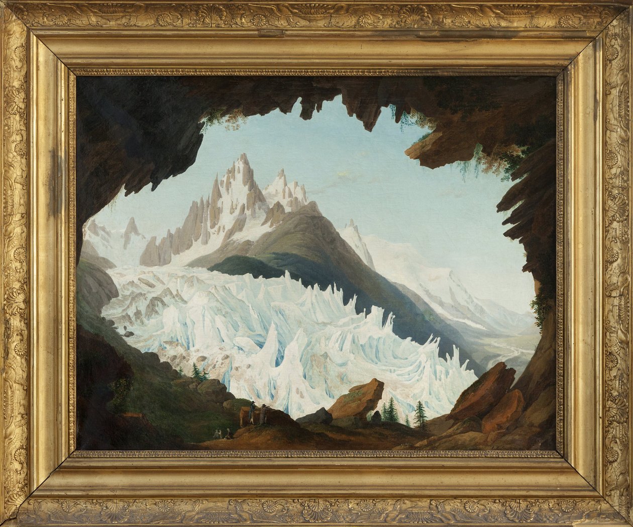 View of the Alps Taken from the Vault Named the Chapeau of the Woods Glacier by Jean Antoine Linck
