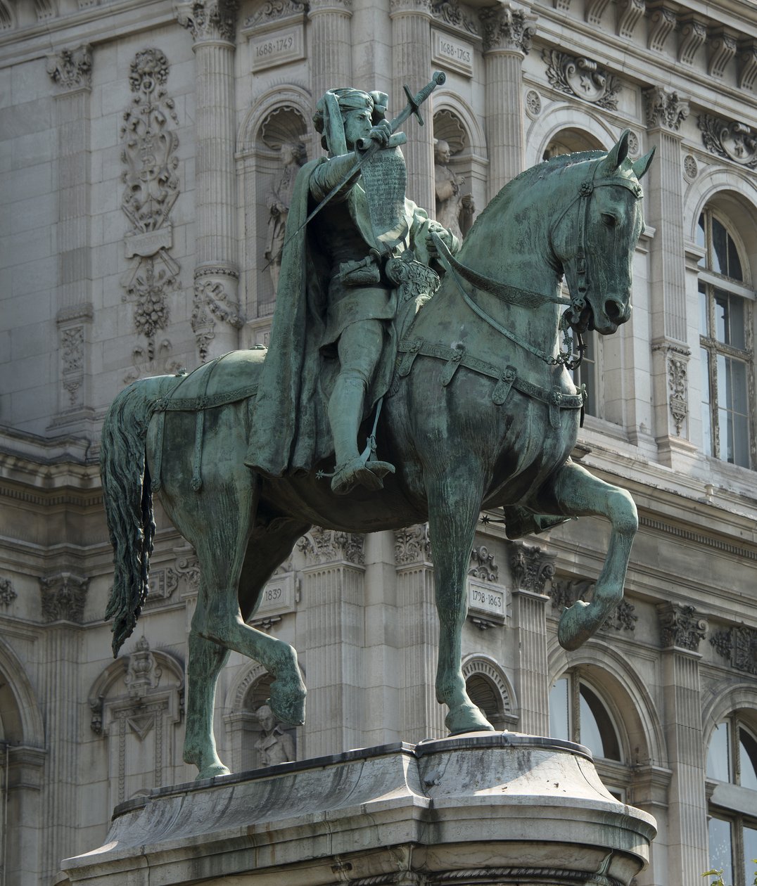 Equestrian Statue of the Prevot of the Merchants of Paris Etienne Marcel by Jean Antoine Marie Idrac