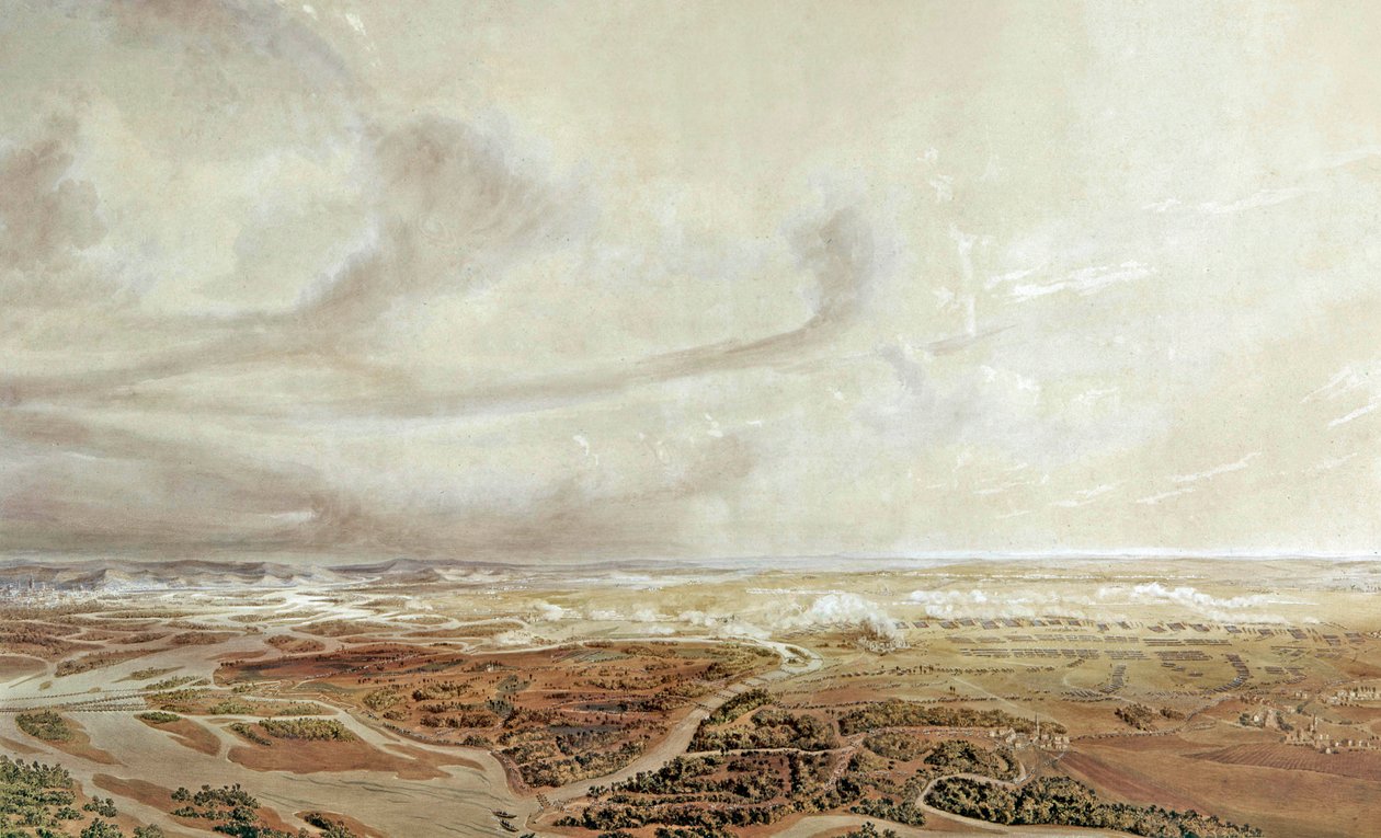 Battle of Wagram (July 5-6 1809): French Victory Against Austrians by Jean Antoine Simeon Fort