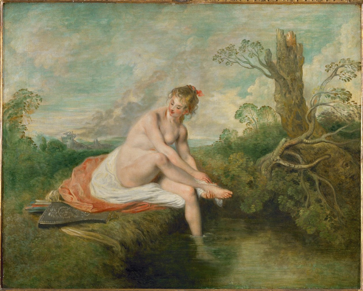 Diana Bathing by Jean Antoine Watteau