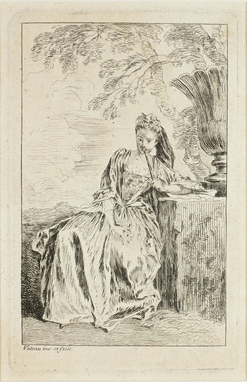Fashion Figures by Jean Antoine Watteau