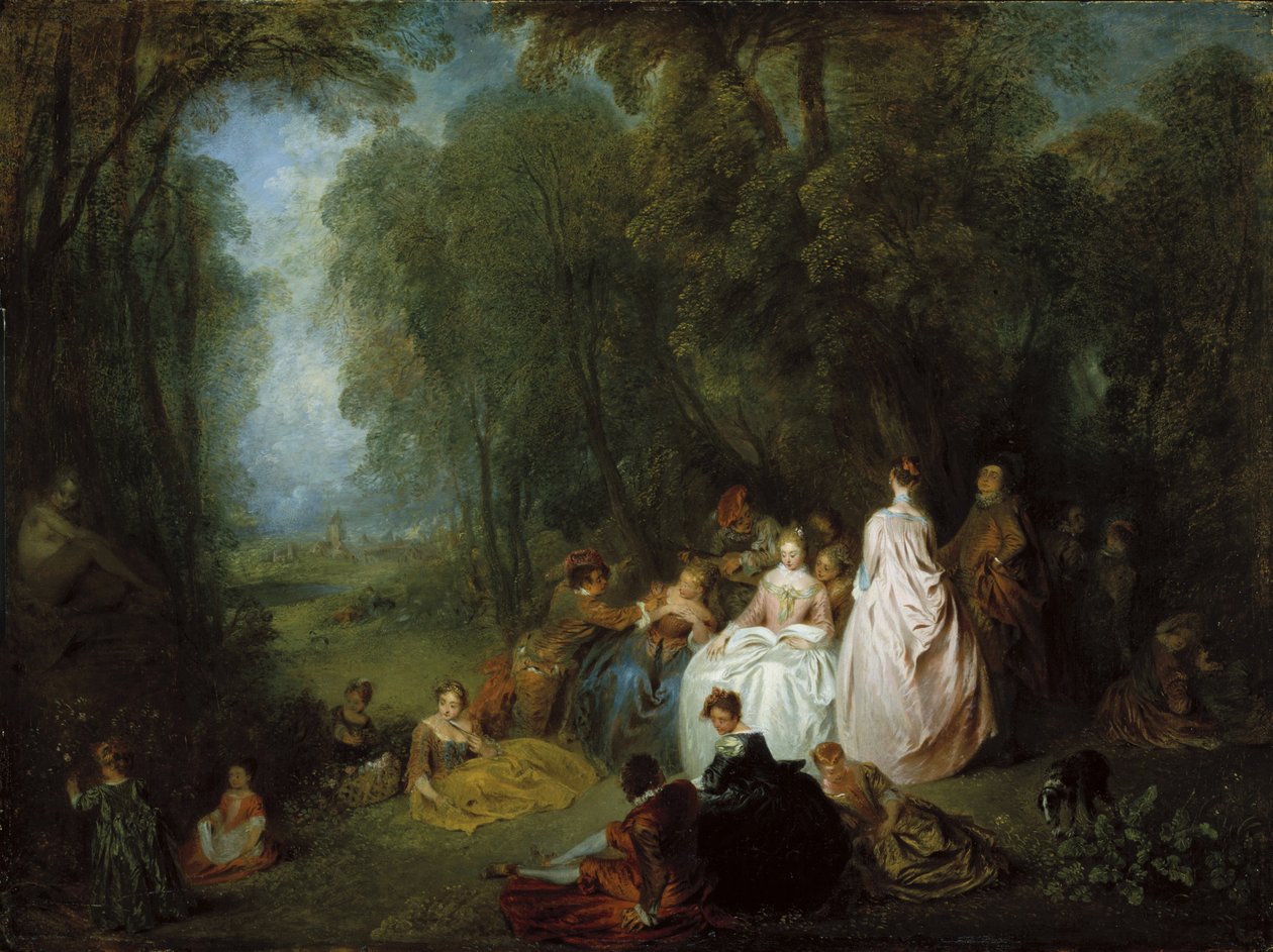 Fête Champêtre by Jean Antoine Watteau