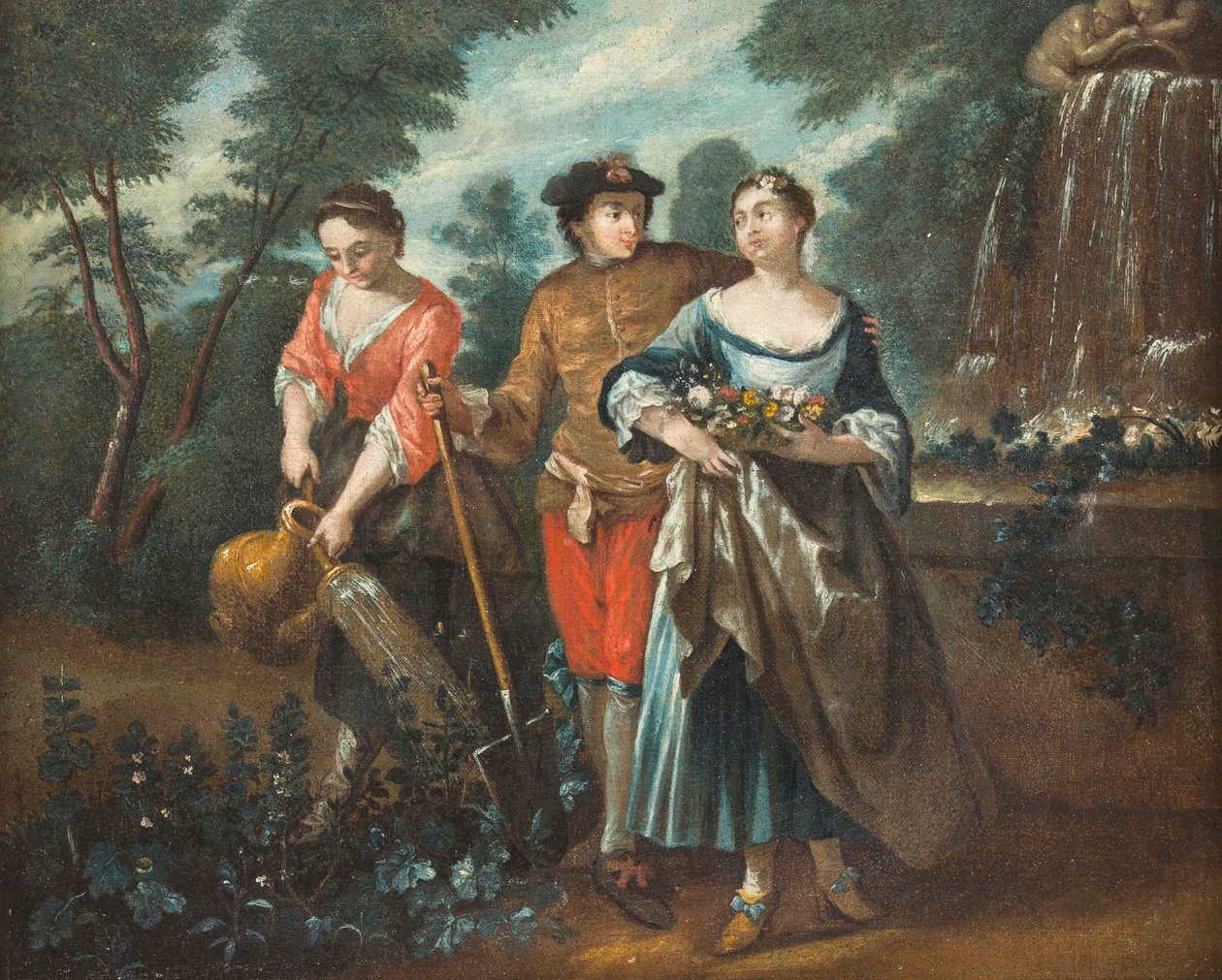 Noble Couple by Jean Antoine Watteau