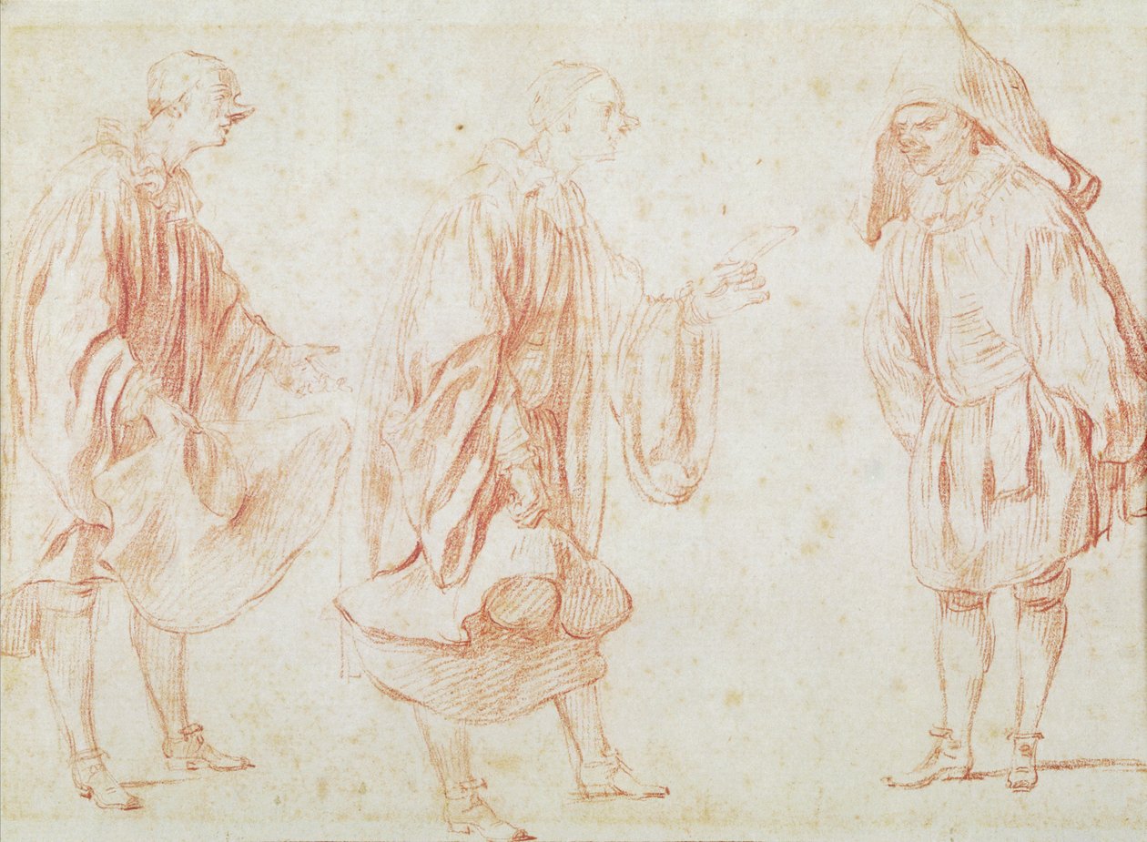 Italian Actors by Jean Antoine Watteau