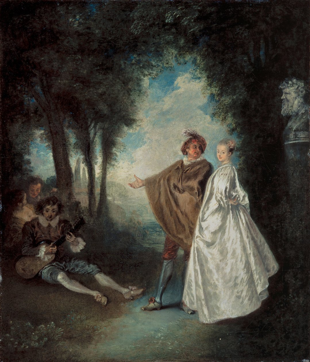 The Promenade by Jean Antoine Watteau
