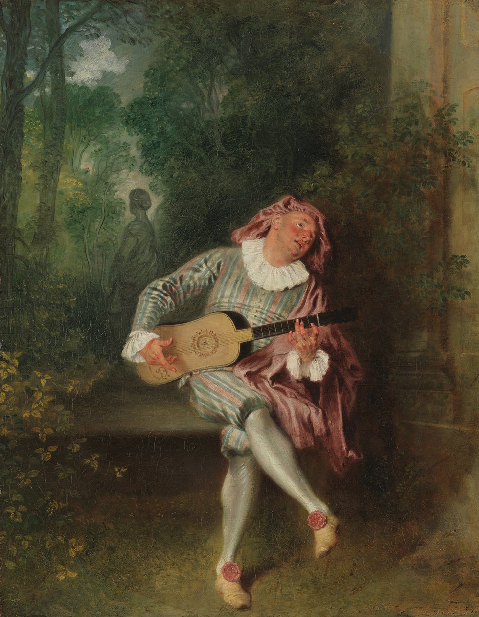 Mezzetin, ca. 1718-20 by Jean Antoine Watteau