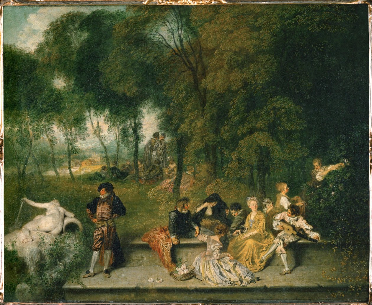 Open air party by Jean Antoine Watteau: Buy fine art prints
