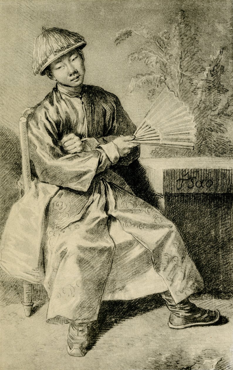 Portrait of Chinese TSao by Jean Antoine Watteau